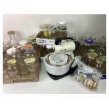 Glass Canning Jars With Lids, Sunbeam Mixer