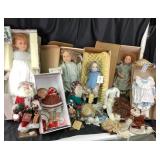 Collectible Dolls Group with Boxed Accessories