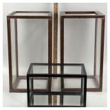 Acrylic and Glass Display Boxes, 3 Pieces