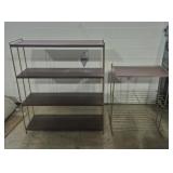 Mid-Century Modern Four-Shelf Bookcase With Faux