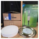 Infanz LED Fixtures, Hunter Slate Lamp Bases