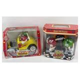 2 Piece M&M's New Candy Dispensers Hot Rod & Juke