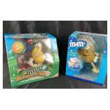 2 Piece New Yellow M&M's Shower Radio & Dispenser
