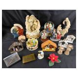 Nativity Figurines, Angel Sculptures, Snow Globes