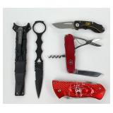 Pocket Knives: Benchmade Boot, Swiss Army, CAT