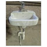 Marsfield Wall-Mounted Porcelain Sink Equipped