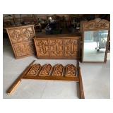 Ornate Wooden Bedroom Furniture Set