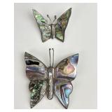 .925 Sterling Silver Mexico Stamped Abalone
