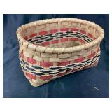 Vintage Primitive Style Woven Basket Excellent