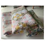 (3) Bedspreads w/ Floral Designs