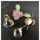 Swarovski Crystal Tea Kettle, Crystal Cup with