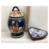 Stonehouse Farm Tracy Porter Canister, Heart Tray