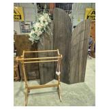 Wood Arched Panel Background Stand, Hinged
