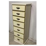Wood 7 drawer Lingerie Chest cream colored