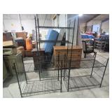Metal Shelving Units (3) The 2 Can Be Put