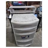 Sterlite Plastic 4 Drawer Storage Cabinet & 2