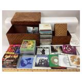 Wooden Baskets & CDs: Johnny Cash, Conway Twitty,