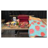 Whimsical Floral Pottery, Cushions, Comforter Set