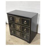 3 drawer dresser Regency Hollywood style
