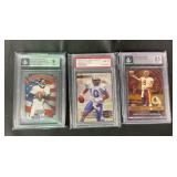 3 Graded Football Cards