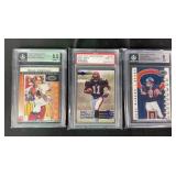 3 Graded Football Cards