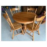 Round Oak Table With Chairs