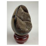 Dragon's Egg or Turtle Back Stone w/ Display Stand