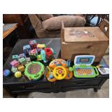 Wood Toy Chest/Bench - Lid Needs Repair And
