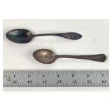 Sterling Teaspoons with Engraved Handle