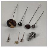 Decorative Hatpins and Stickpins Assortment