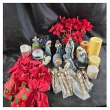Peruvian Nativity Figures, Candles, Ornaments