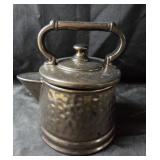 Hammered Metal Teapot With Lid