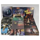 Vinyl Records: Kiss, Alice Cooper, Ozzy Osbourne,