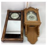 New Hampshire Looking Glass Wall Clocks Pair
