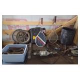 DeWalt Case, Sanding Belts, Grinder, Racquets, Whe