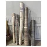 5 rolls vinyl flooring remnants wood, tile pattern