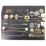 Costume Jewelry: Western Germany button covers,
