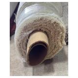 Tan Plush 12ft carpet remnant