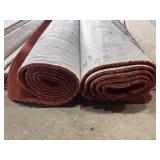 2 rolls brown carpet remnants 12 ft wide