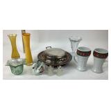 Glassware, Silverplated Server, Coca-Cola Mugs