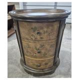 Oval Accent Drum Table Featuring Three