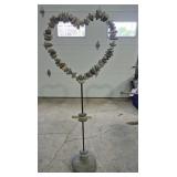 Decorative Garden Sculpture Featuring A Heart