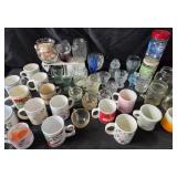 Mugs, Glassware, Decorative Jars