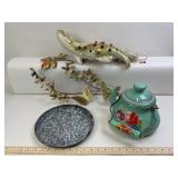 Pioneer Woman Tea Kettle, Porcelain Trout Lamp, Me