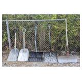 Snow Shovels (3) & Grain Shovels (2)