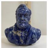 Lapis Lazuli Carved Historical Figure Bust replica