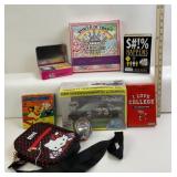 Hello Kitty Purse, GM Model Kit, Betty Boop Cards