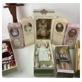 Porcelain and Vinyl Collectible Dolls Assortment