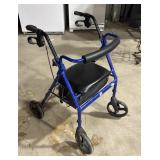 Hugo Folding rolling walker seat