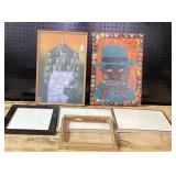 Framed Art Prints, Folk Art Painting, Assorted Fra